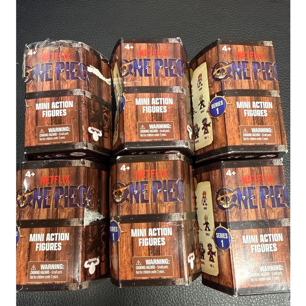 Netflix One Piece Series 1 Mini Action Figures Moose Toys Blind Box Lot of 6